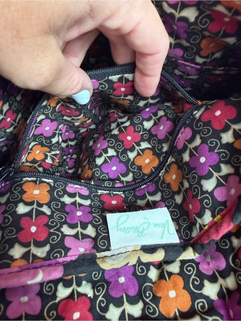 Vera Bradley The Frannie Quilted Crossbody In Retired Pattern Suzani